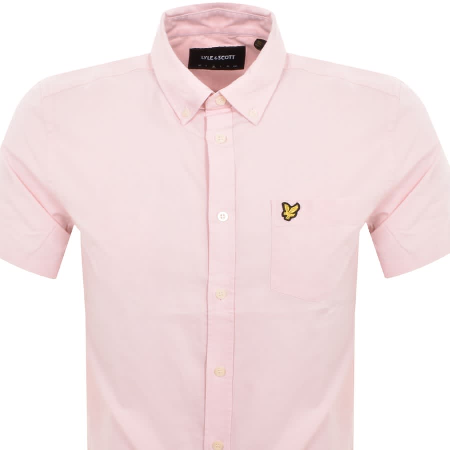 Lyle And Scott Short Sleeve Shirt Pink Mainline Menswear United States